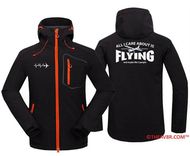 ALL I CARE ABOUT IS FLYING -T SHIRTS THE AV8R